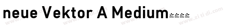 neue Vektor A Medium字体转换